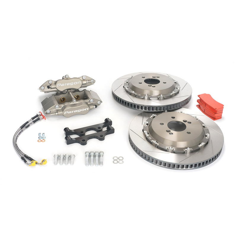 Load image into Gallery viewer, Paragon Track Performance Big Brake Kit (PA025 4 piston) - Subaru WRX / WRX STI (GR/GV/VA) Rear
